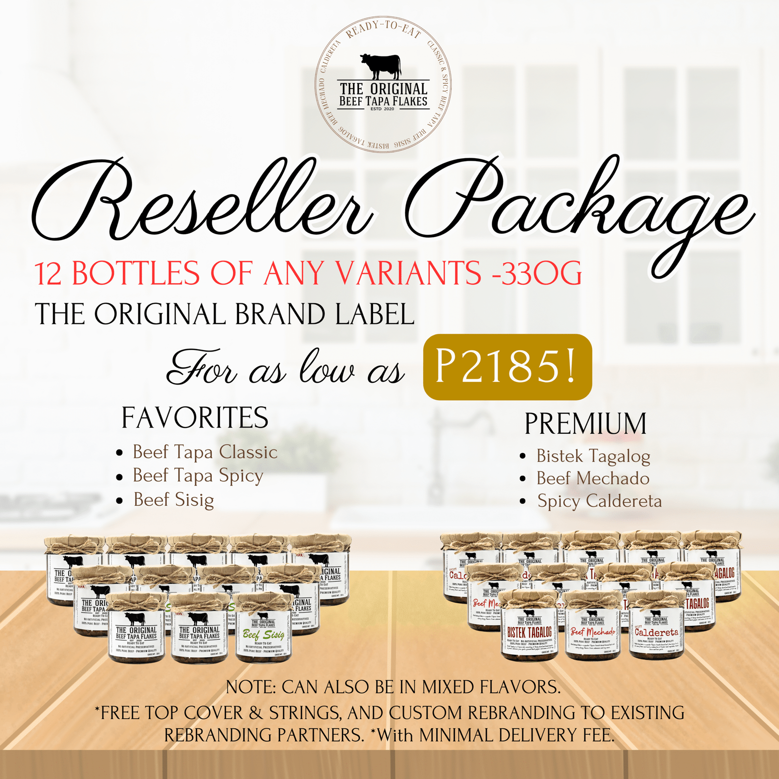 Reseller Package 12 bottles | Favorites (330G)