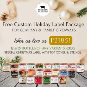 Free Custom Holiday Label Package 12 bottles | Favorites (330G)